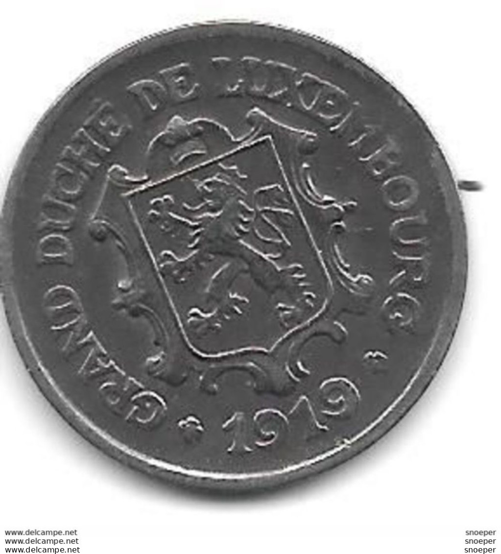 Luxembourg 25 Centimes 1919   Km 32   Xf+ Cat Val 35$ - Lussemburgo