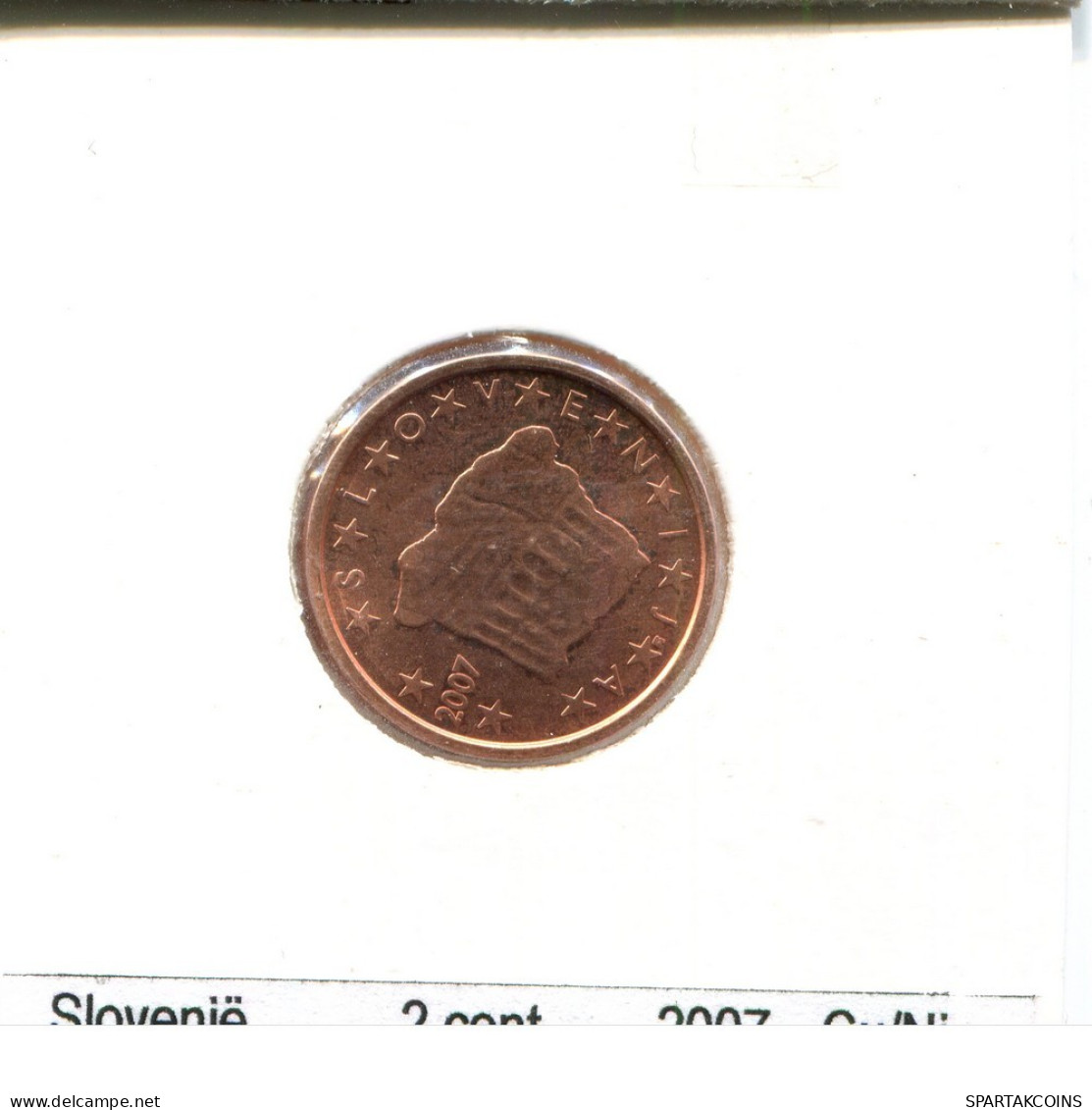 2 EURO CENTS 2007 SLOWENIEN SLOVENIA Münze #AS581.D.A - Eslovenia