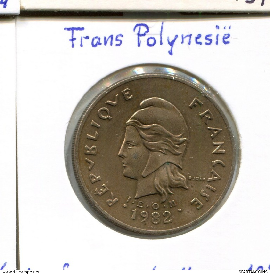 100 FRANCS 1982 FRENCH POLYNESIA Colonial Coin #AM516.U.A - Polinesia Francese