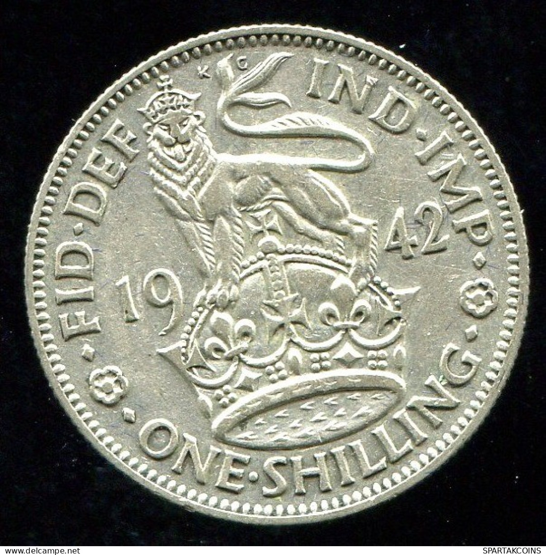 SHILLING 1942 UK GREAT BRITAIN SILVER Coin Coin #W10441.8.U.A - I. 1 Shilling