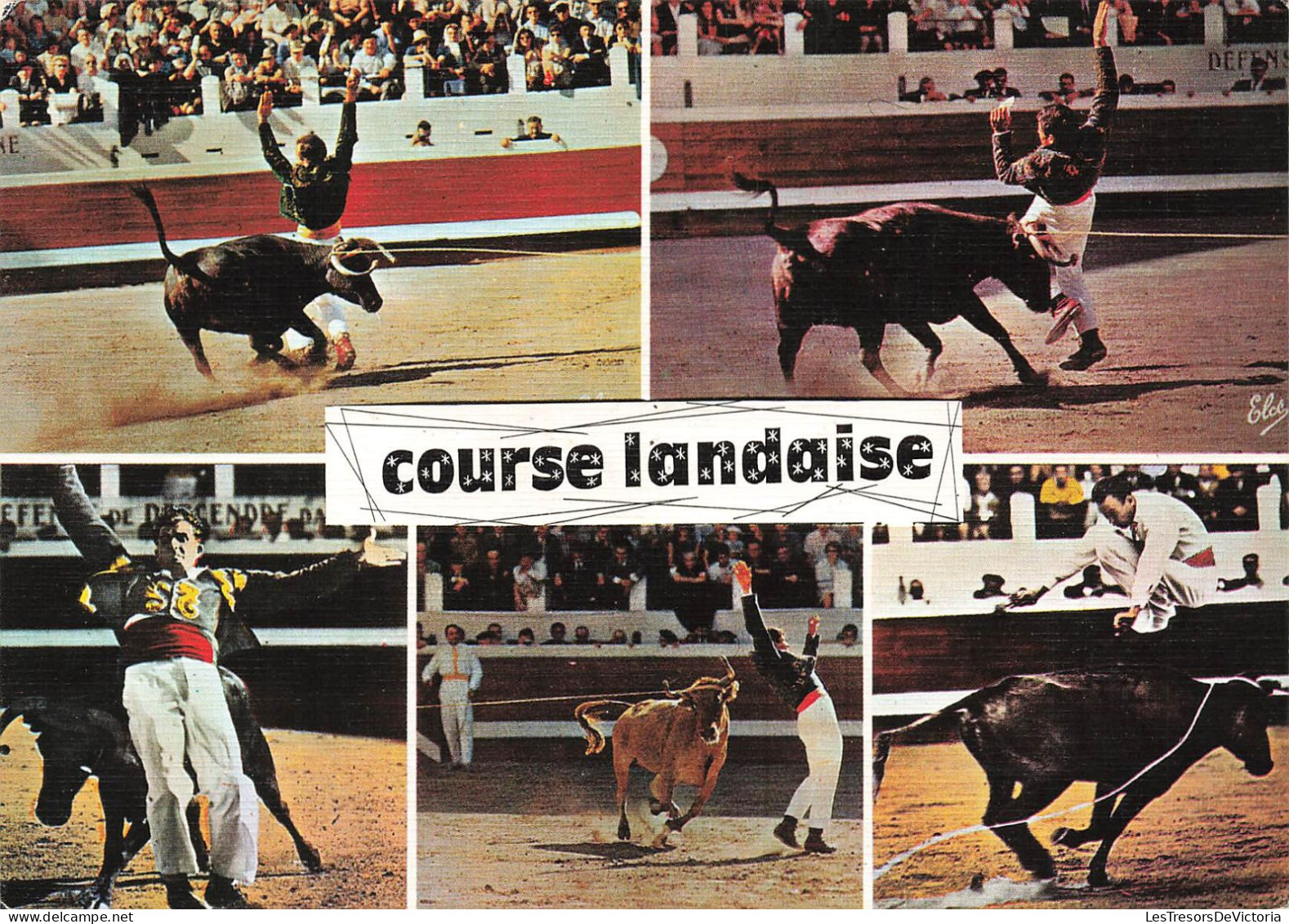 JEUX - Course Landaise - Animé - Carte Postale - Autres & Non Classés