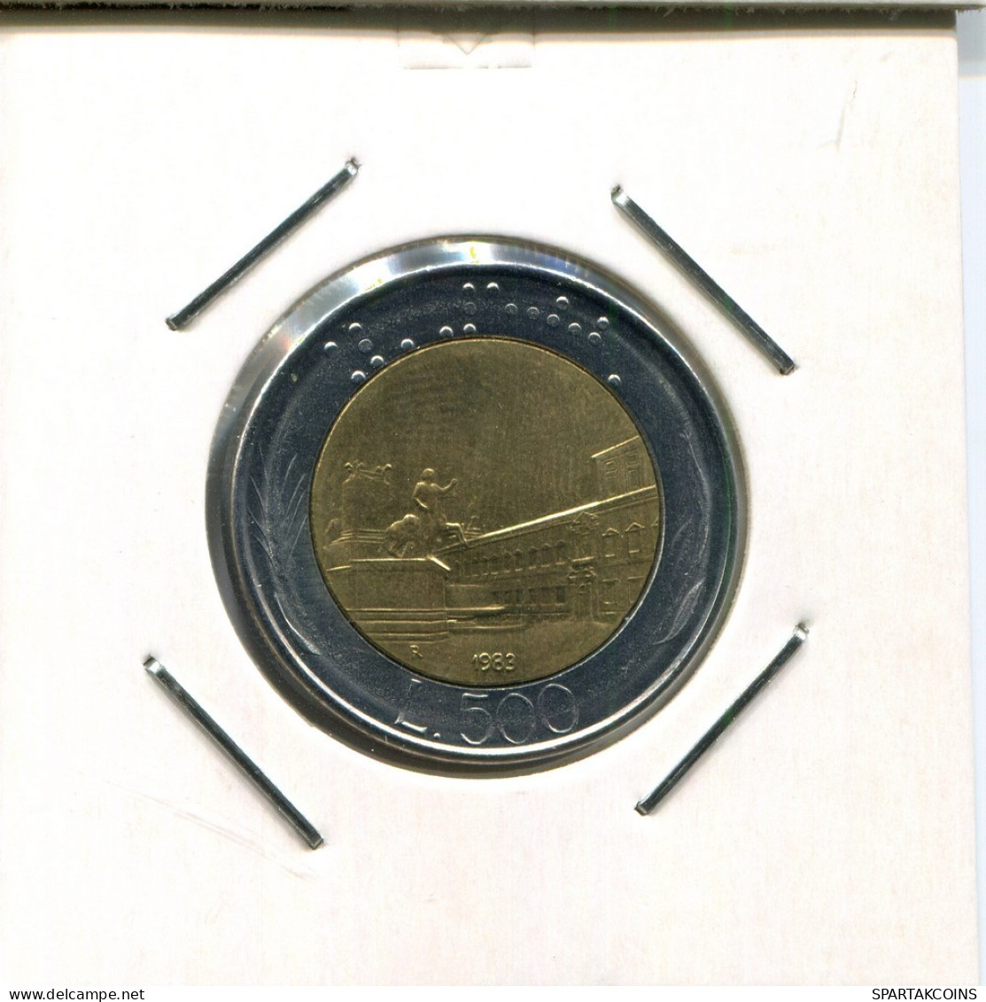500 LIRE 1983 ITALY Coin BIMETALLIC #AR368.U.A - 500 Lire