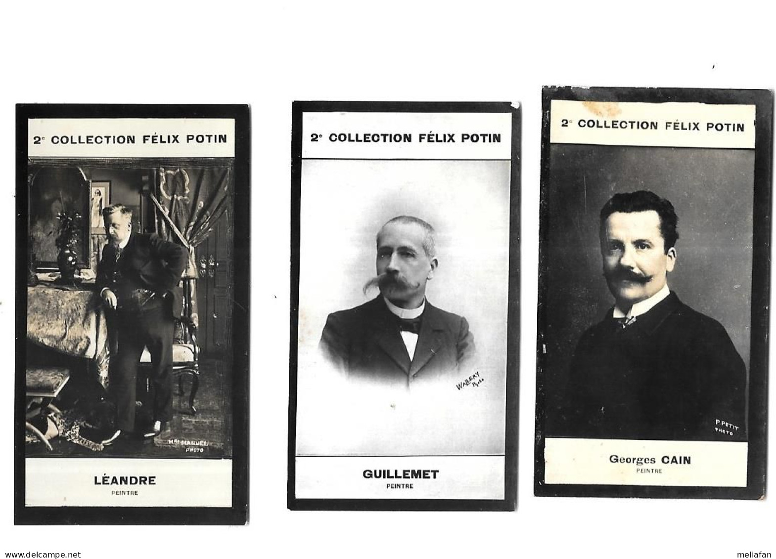 CN69 - CHROMOS FELIX POTIN 2ème COLLECTION - GEORGES CAIN - GUILLEMET - LEANDRE - Félix Potin