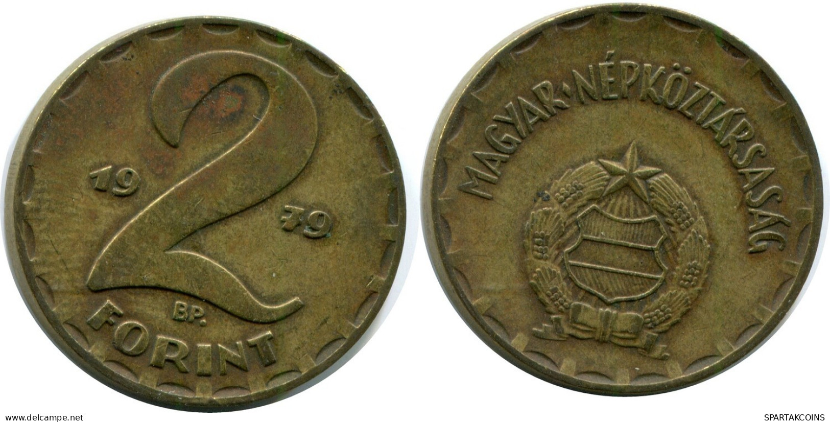 2 FORINT 1979 HUNGRÍA HUNGARY Moneda #AY632.E.A - Hungría
