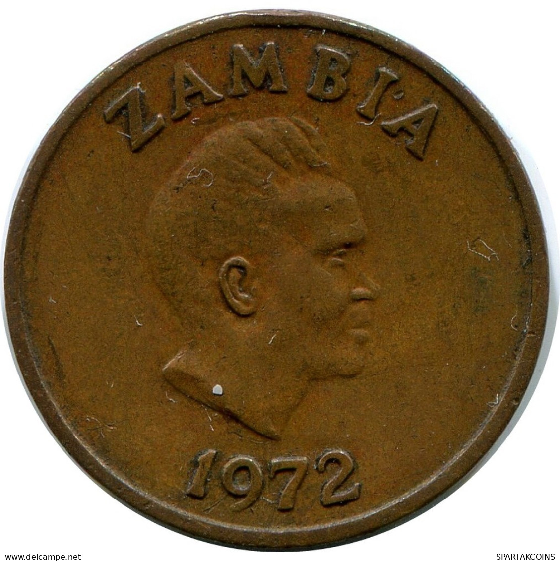 1 NGWEE 1972 ZAMBIE ZAMBIA Pièce #AP964.F.A - Zambia