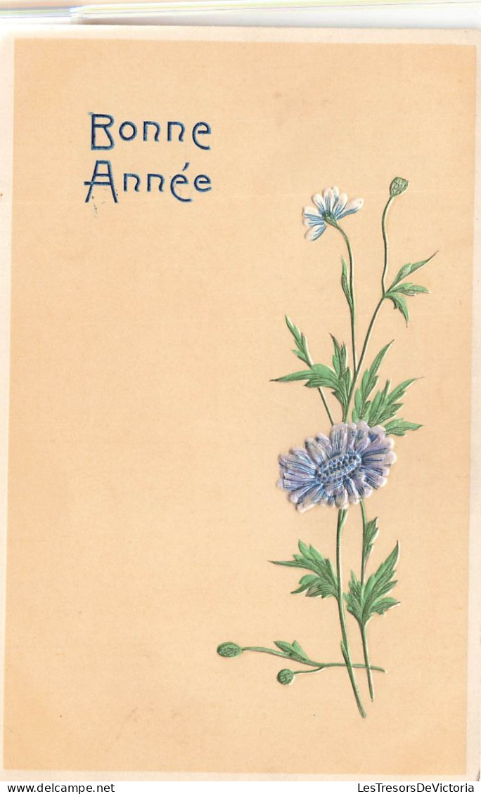 FETES - VOEUX - Nouvel An - Bonne Année - Fleur Violette - Carte Postale Ancienne - Neujahr