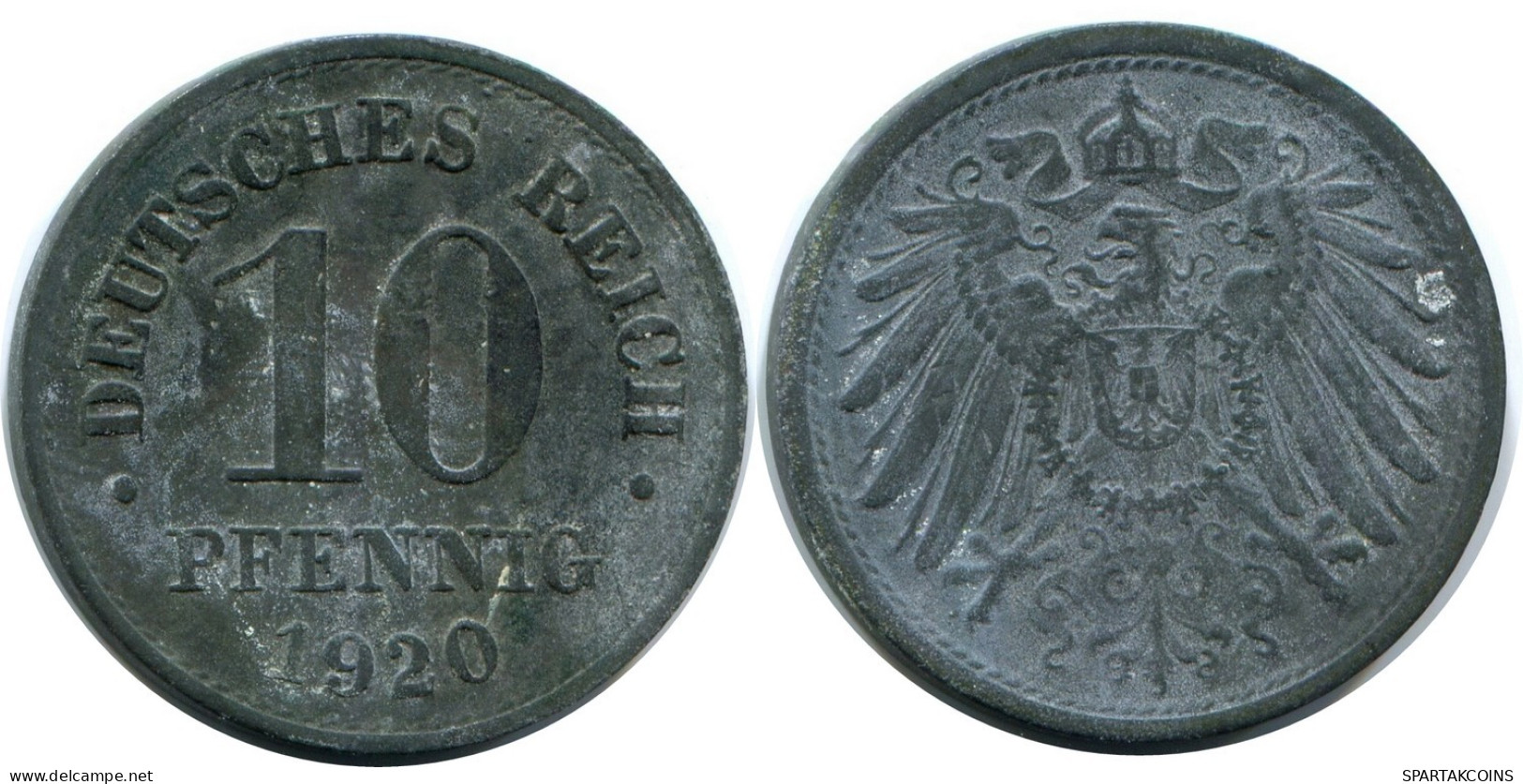 10 PFENNIG 1920 DEUTSCHLAND Münze GERMANY #AW972.D.A - 10 Rentenpfennig & 10 Reichspfennig