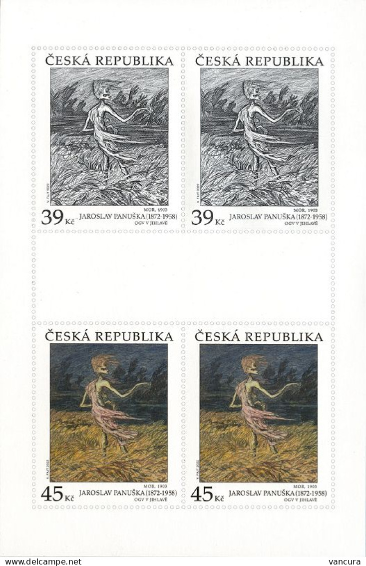 A 1185 - 6 Czech Republic Jaroslav Panuska, Plague (part Of) 2022 - Moderne