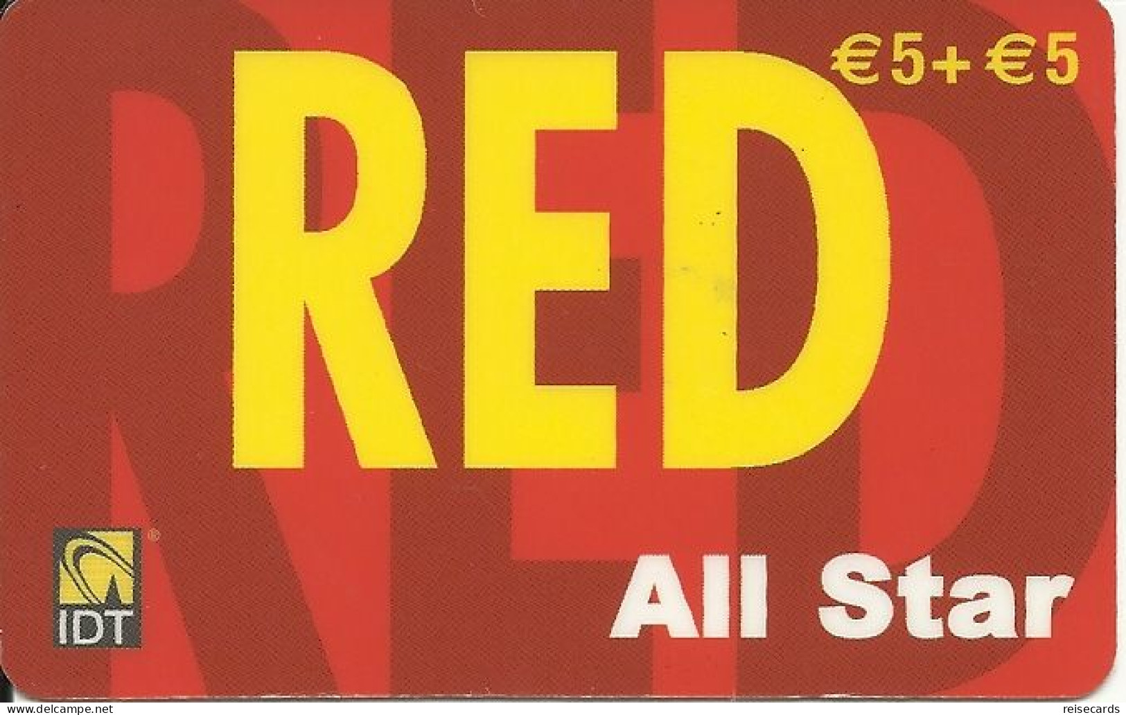 Germany: Prepaid IDT Red All Star - GSM, Voorafbetaald & Herlaadbare Kaarten