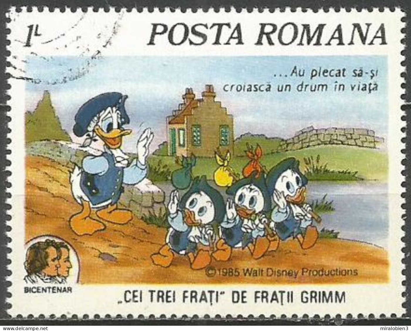 RUMANIA WALT DISNEY YVERT NUM. 3638 USADO - Gebruikt