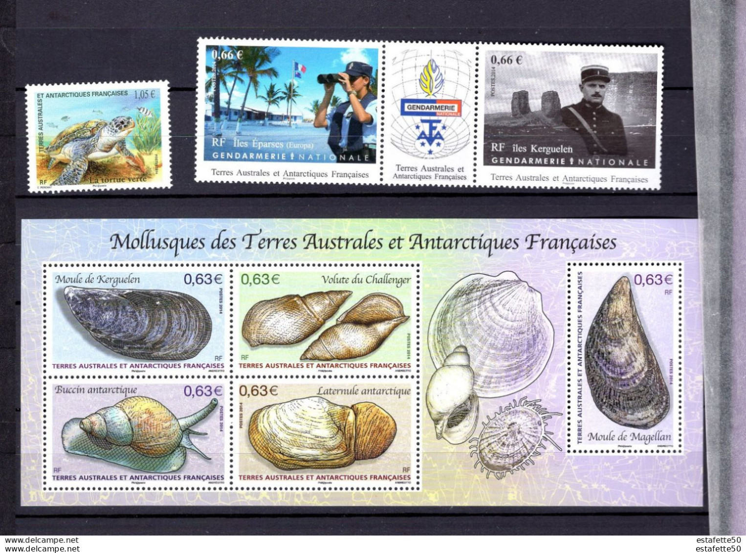 TAAF;2014;année Complète;  + Tous Les BF;NEUFS**;MNH - Années Complètes