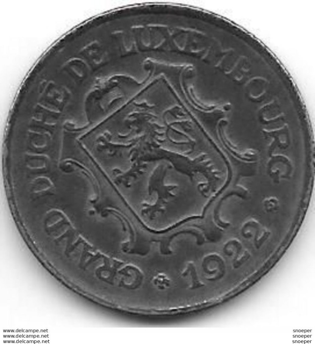*luxembourg 25 Centimes 1922  Km 32    Unc  !!!!!! Catalog Val 40$ - Luxemburg