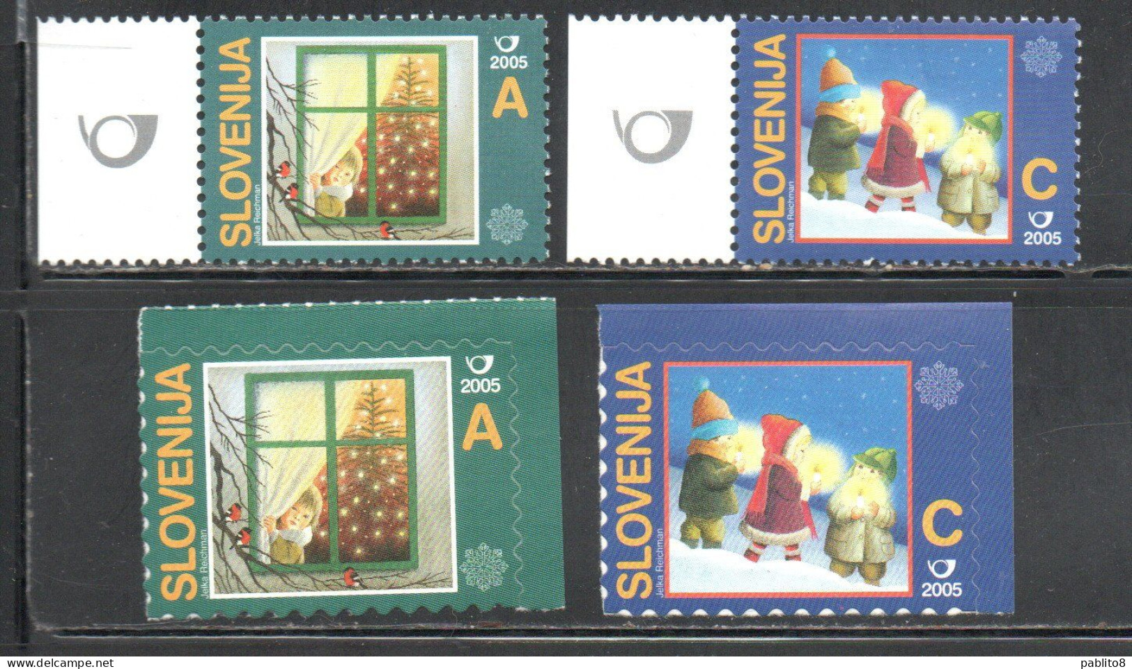 SLOVENIA SLOVENIJA SLOVENIE SLOWENIEN 2005 CHRISTMAS NATALE NOEL WEIHNACHTEN NAVIDAD COMPLETE SET SERIE COMPLETA MNH - Slovenia