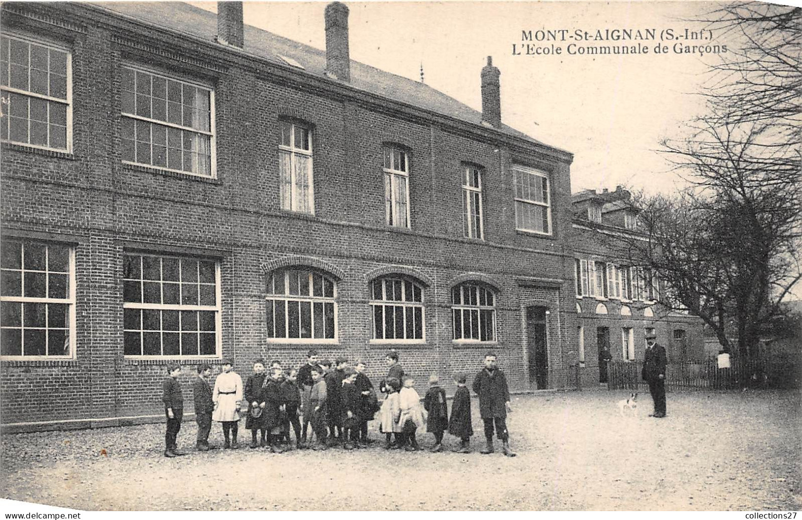 76-MONT-SAINT-AIGNAN- L'ECOLE COMMUNALE DE GARCONS - Mont Saint Aignan