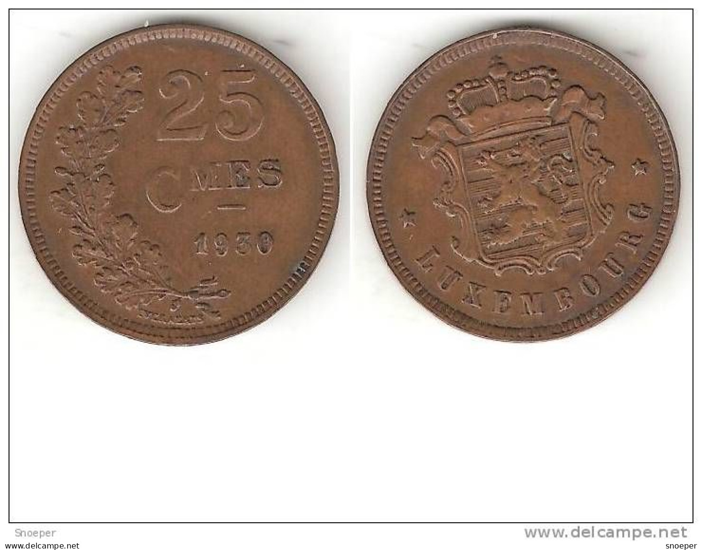 Luxembourg  25 Centimes 1930  Km 42   Xf !!!! - Luxembourg