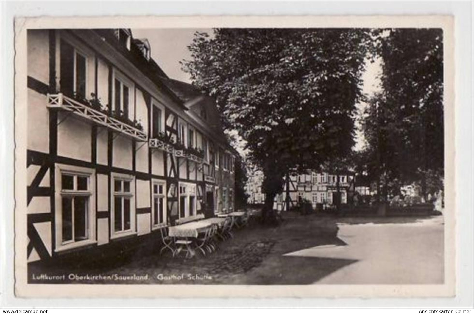 39058902 - Oberkirchen Im Hochsauerland Mit Gasthof Schuette Gelaufen, Marke Entfernt, Handschriftliches Datum Von 1941 - Schmallenberg