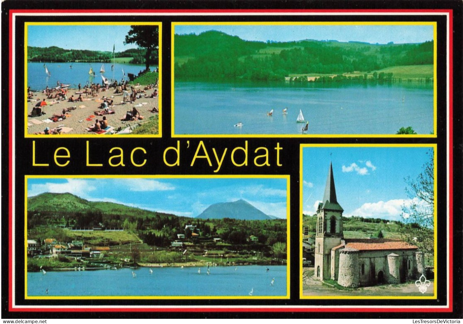 FRANCE - Lac D'Aydat - La Plage - Vue Générale - Le Lac Et Le Puy De Dôme - L'église - Carte Postale - Andere & Zonder Classificatie