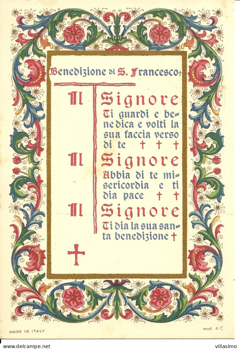Religiosa - Benedizione Di San Francesco - Data 1957 - N.V. - Santi