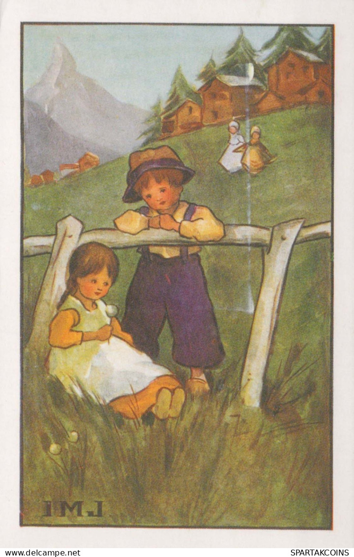 CHILDREN Scenes Landscapes Vintage Postcard CPSMPF #PKG694.A - Scene & Paesaggi