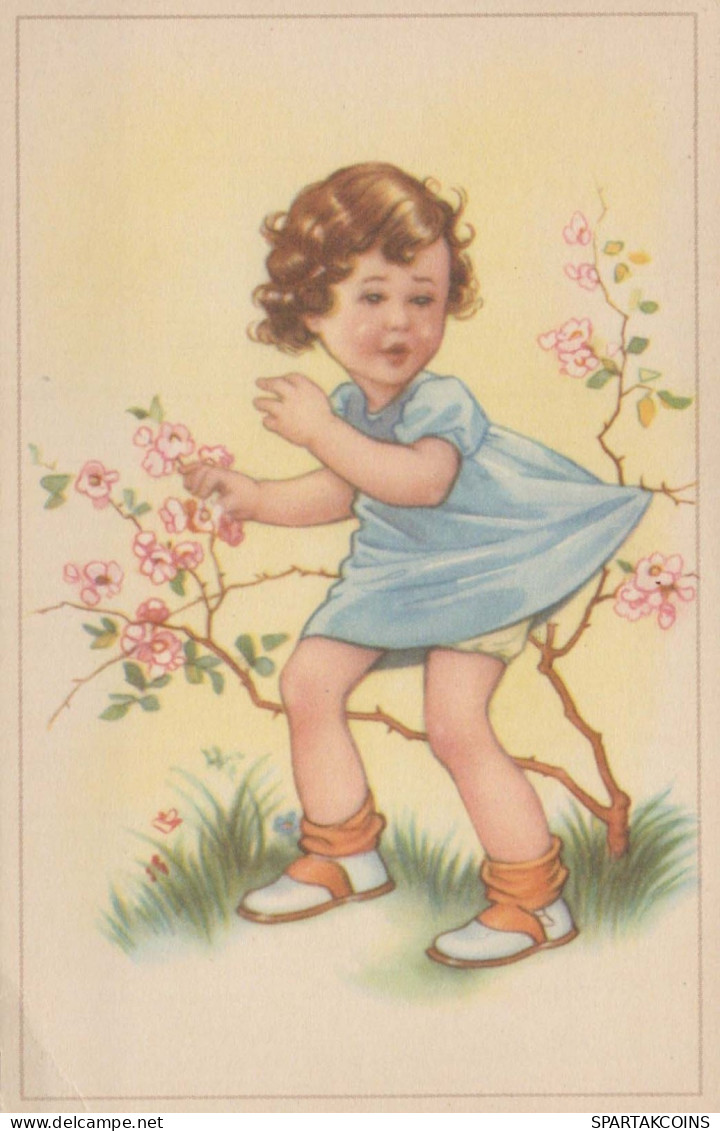 ENFANTS Scènes Paysages Vintage Carte Postale CPSMPF #PKG637.A - Scene & Paesaggi