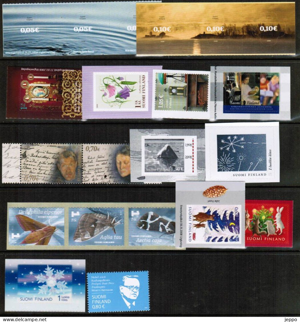 2008 Finland Complete Year MNH. See Scans! - Ganze Jahrgänge