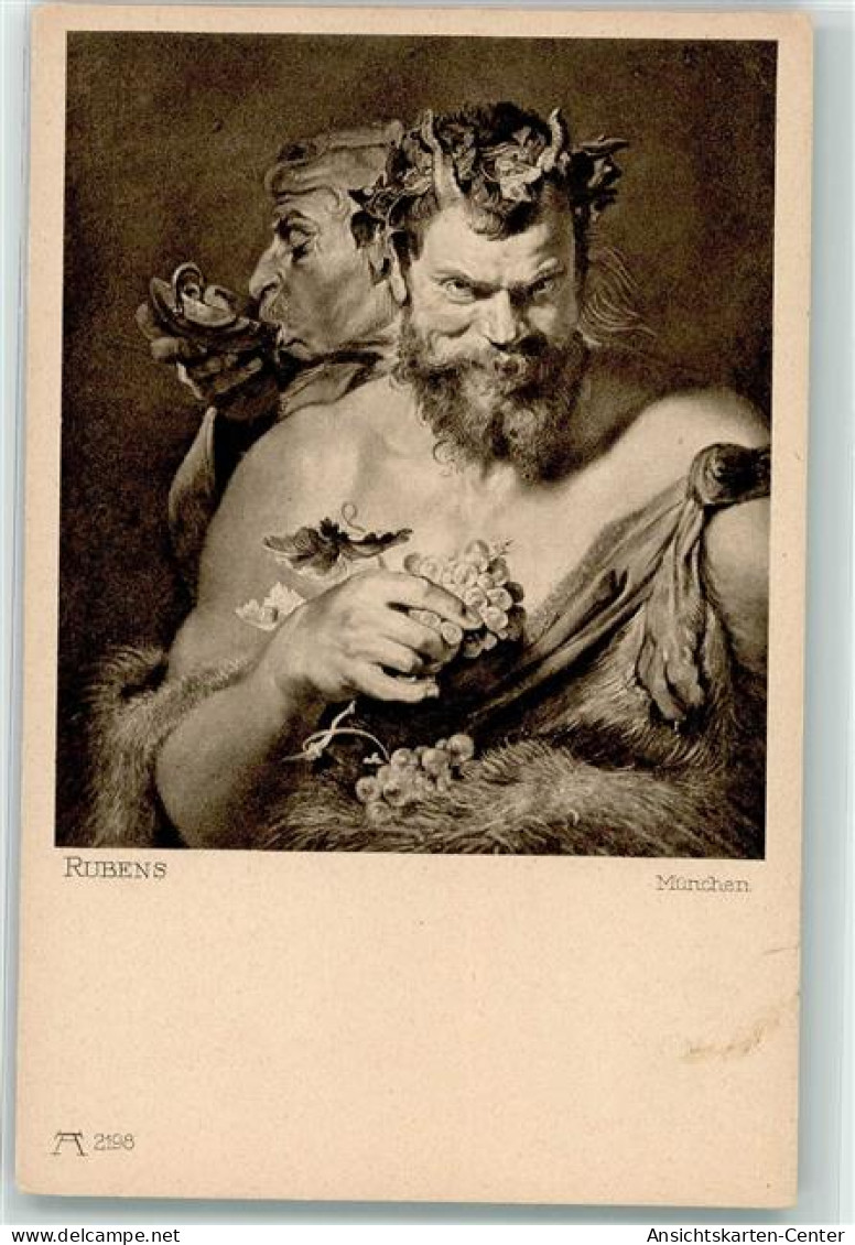 39271902 - Zwei Satyren Serie 215 Nr 2198 Peter Paul Rubens - Märchen, Sagen & Legenden