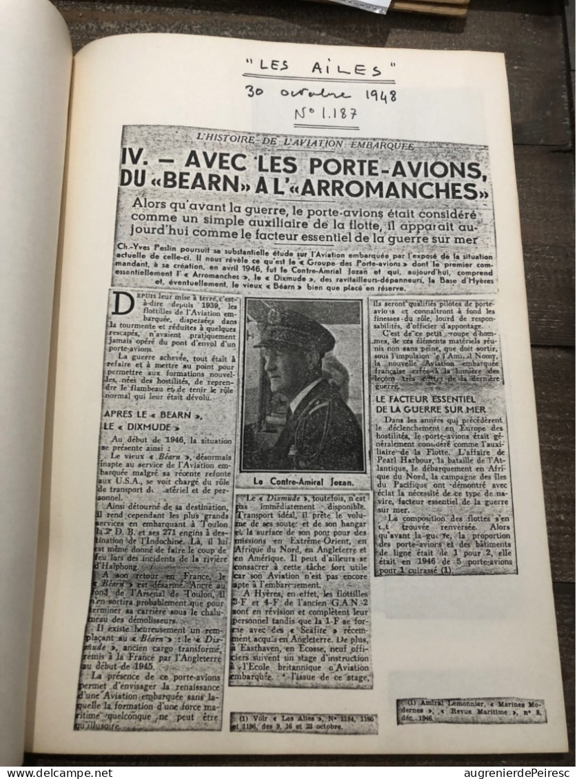 Journal « les Ailes De La Royale » Sur Des Articles De L’aéronautique Navale 1948 ? - Schiffe