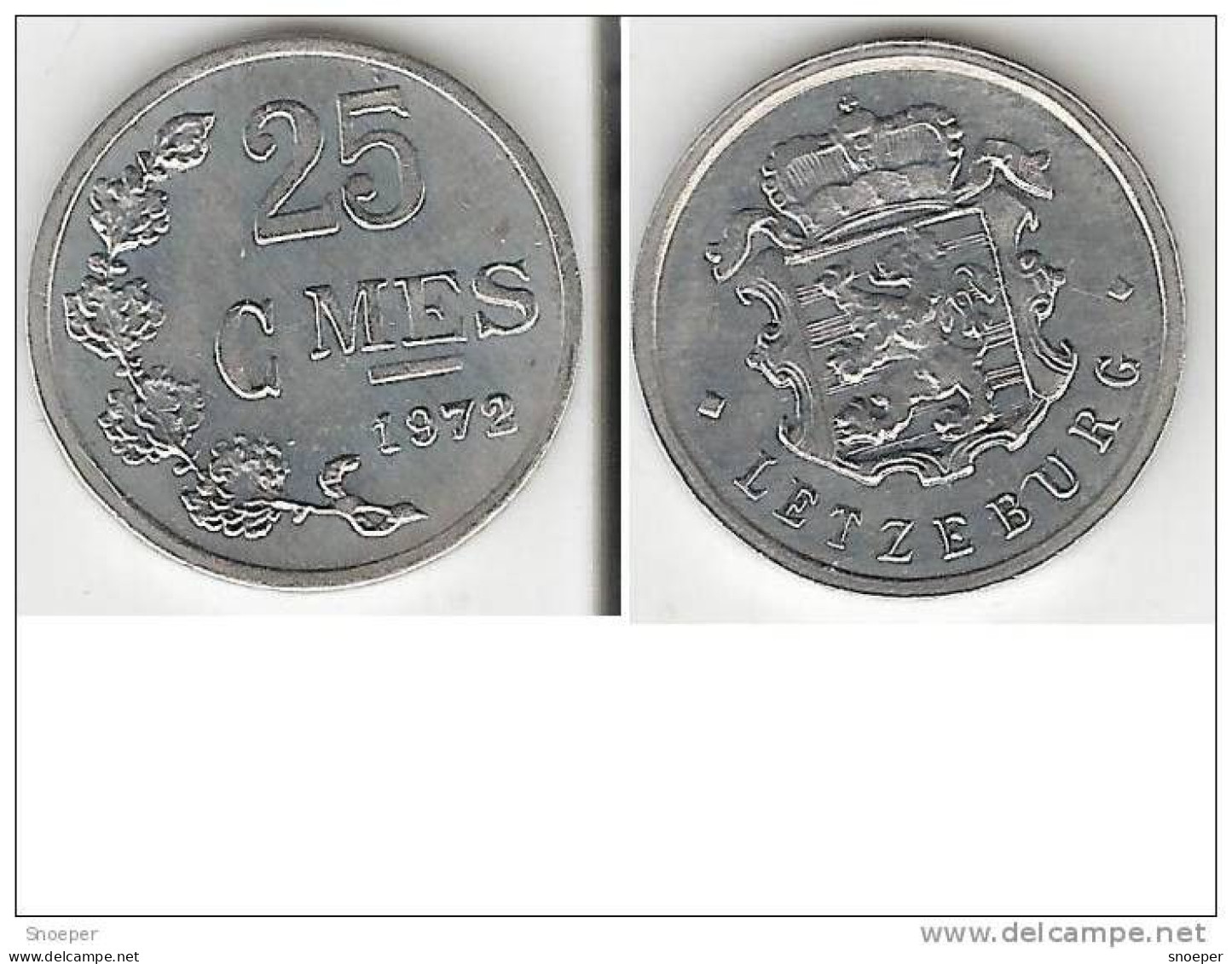 Luxembourg  25 Centimes 1972   Km 45a.1  Unc !!!! - Luxemburg