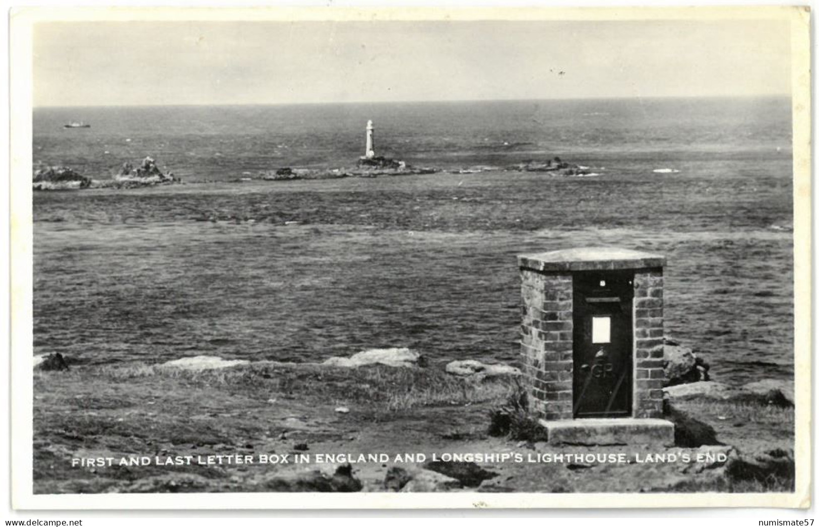 CPA LAND'S END - First And Last Letter Box In England And Longship's Lighthouse - ( Penwith - Penzance ) - Land's End