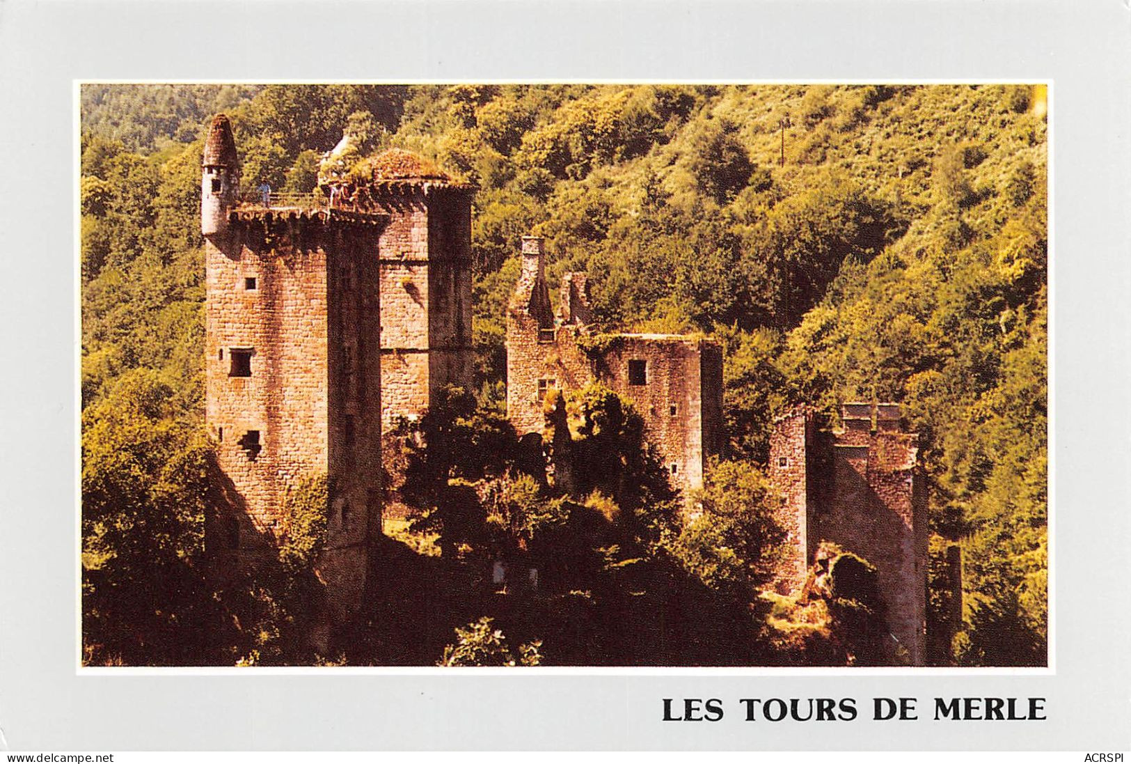 19 Saint-Geniez-ô-Merle  Tours De MERLE Vestige De La Forteresse 14 (scan Recto Verso)MA0014UND - Ussel