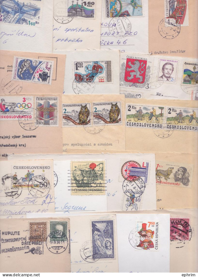 TCHECOSLOVAQUIE CZECHOSLOVAKIA CESKOSLOVENSKO Lot De 292 Enveloppes Timbrées Timbres Registered Mail Covers Stamps Brief - Collections, Lots & Series