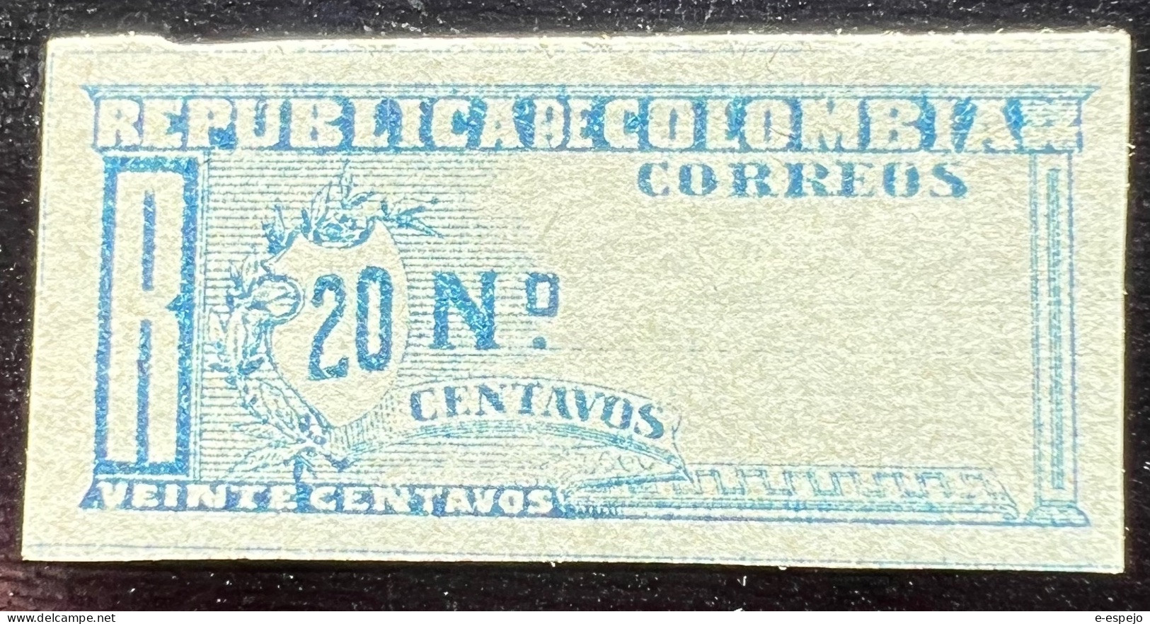 Kolumbien 1903: Registration Stamp Mi:CO 160A - Colombie