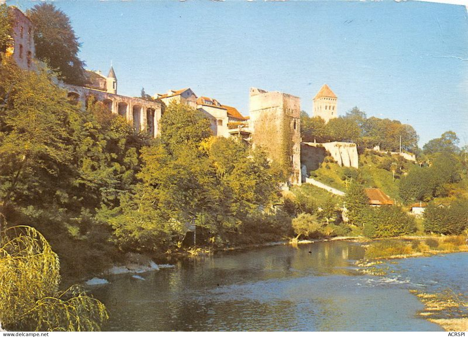 SAUVETERRE DE BEARN En Partant De La Gauche Terrasse De L Hostellerie Du Chateau (SCAN RECTO VERSO)MA0025 - Sauveterre De Bearn