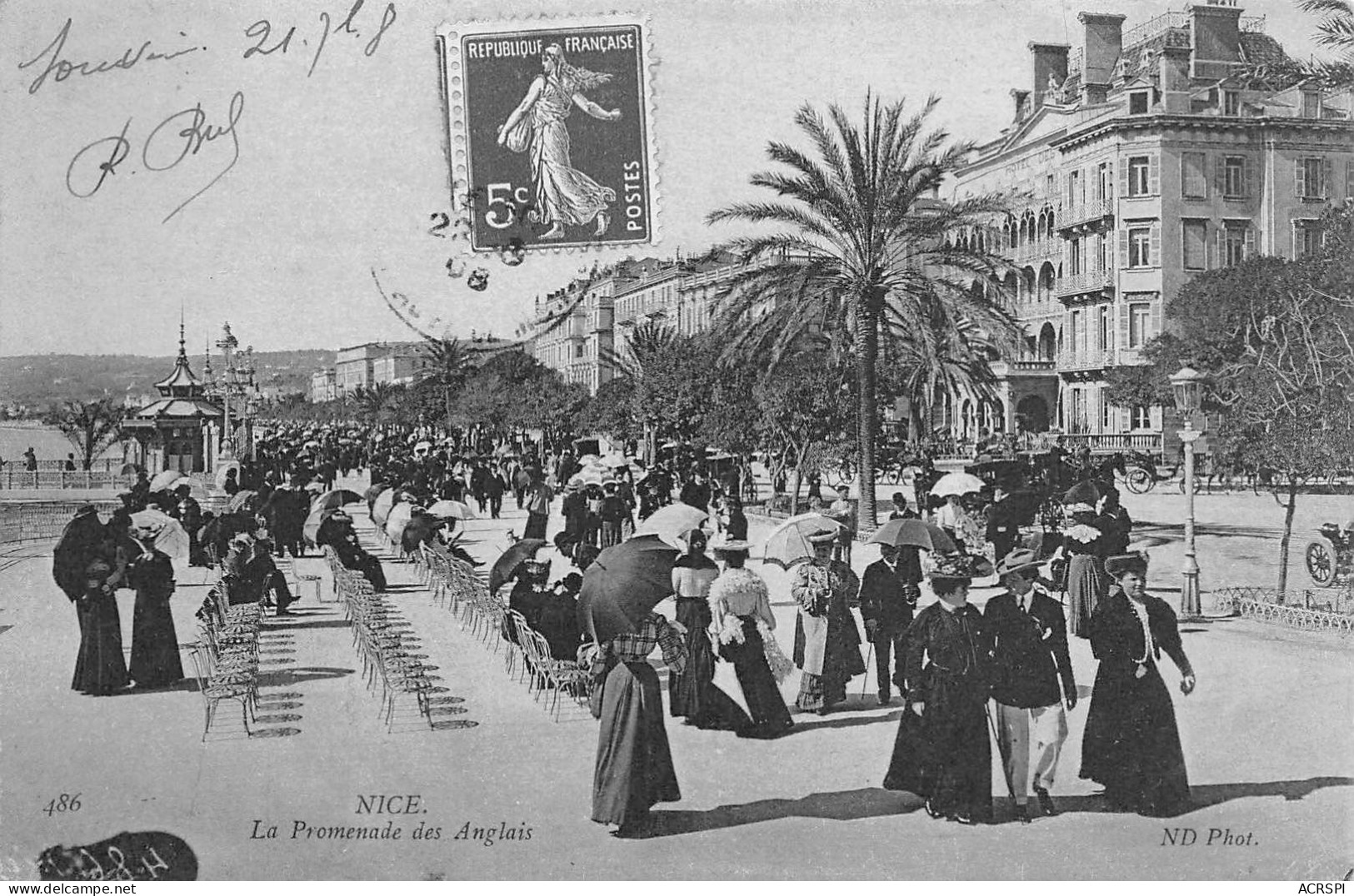 NICE La Promenade Des Anglais 38 (scan Recto Verso)MA018VIC - Szenen (Vieux-Nice)