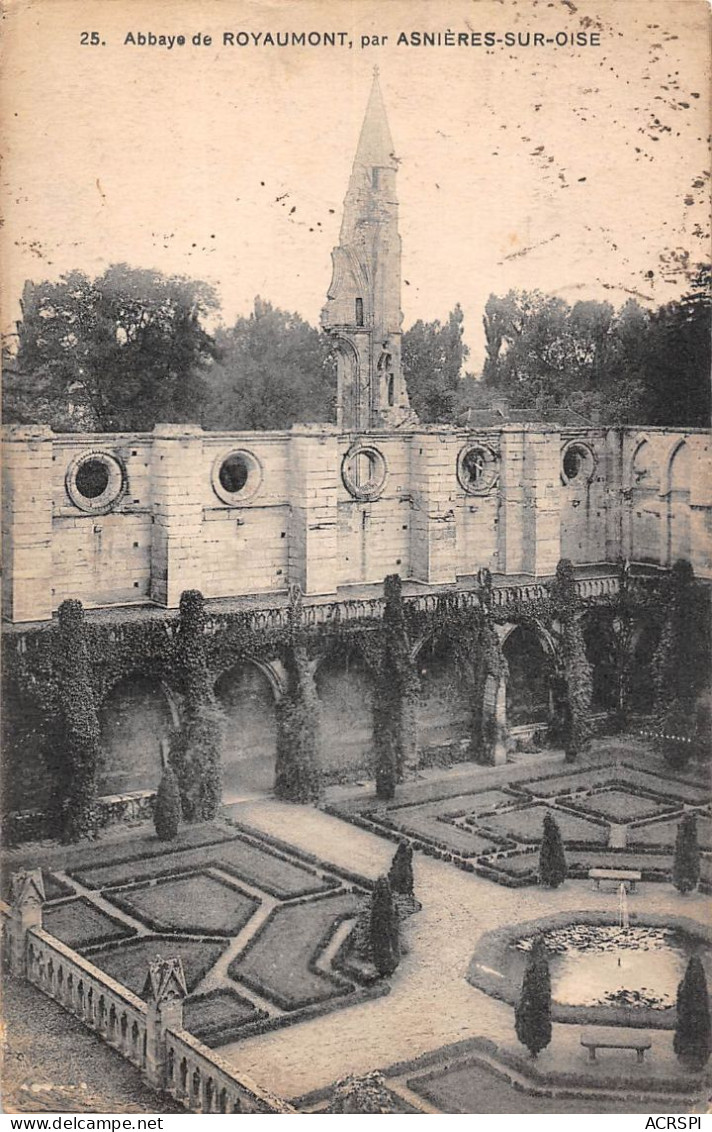 Asnières-sur-Oise Ruine Et Jardins De L'abbaye De Royaumont  37 (scan Recto Verso)MA018UND - Asnières-sur-Oise