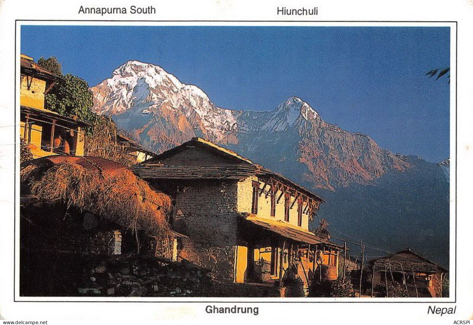 Annapurna South Hiunchuli Ghandrung NEPAL(SCAN RECTO VERSO)MA0040 - Nepal