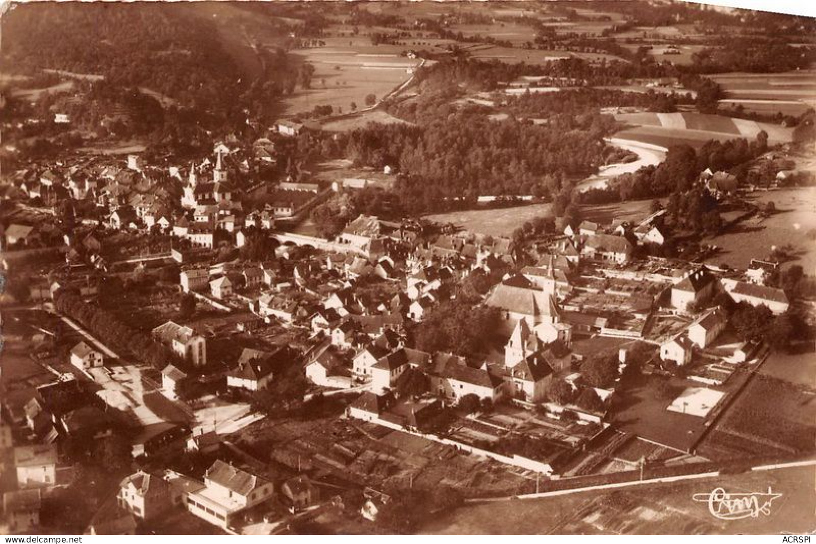 ENTRE DEUX GUIERS Isere LES ECHELLES Savoie Vue Generale Aerienne(SCAN RECTO VERSO)MA0067 - Les Echelles