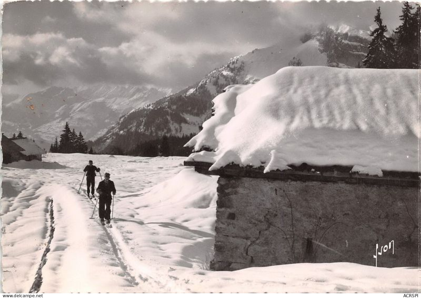 Environs De PASSY Dans Les Neiges De Varens(SCAN RECTO VERSO)MA0065 - Passy