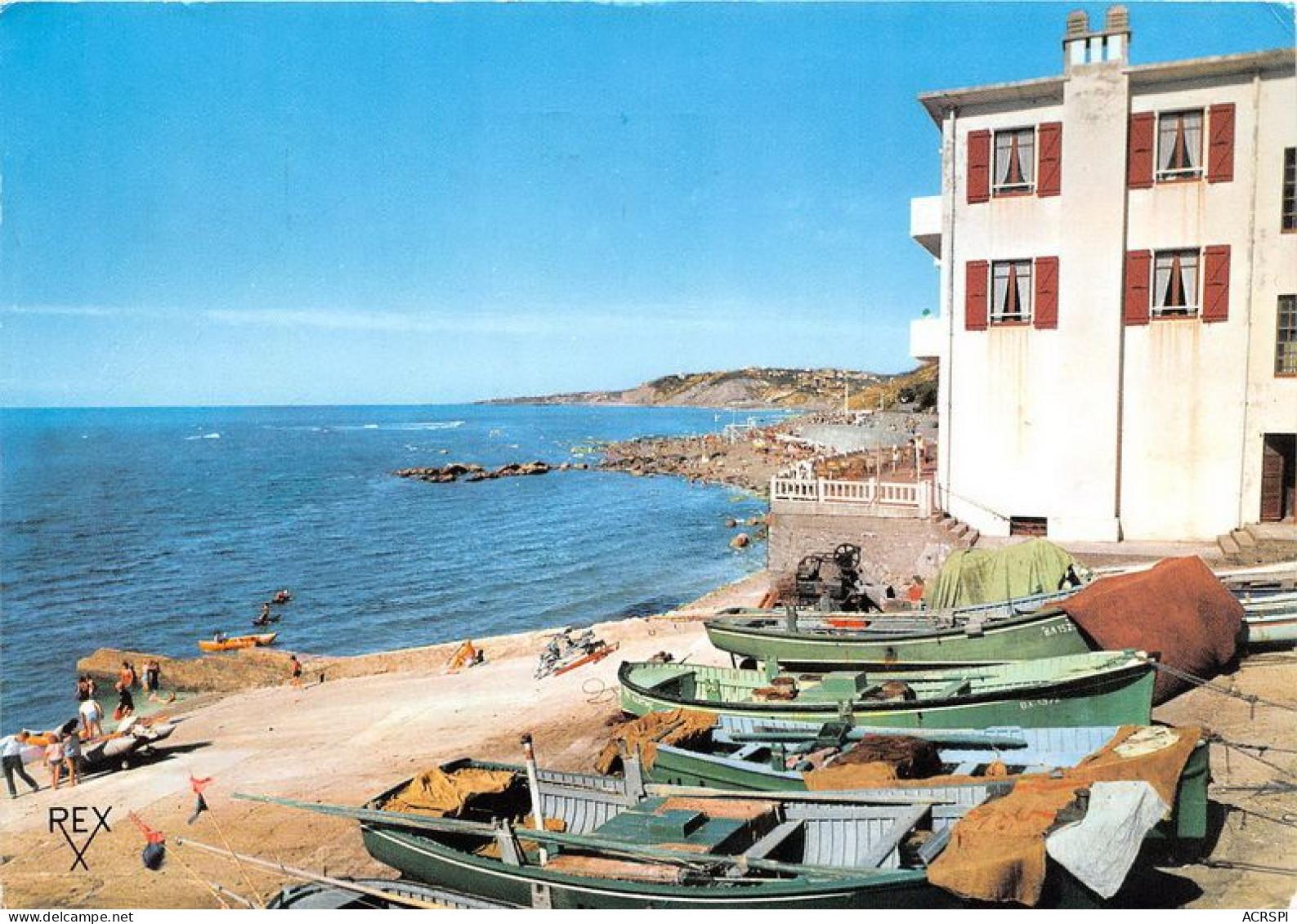 GUETHARY Le Port Et La Plage(SCAN RECTO VERSO)MA0064 - Guethary