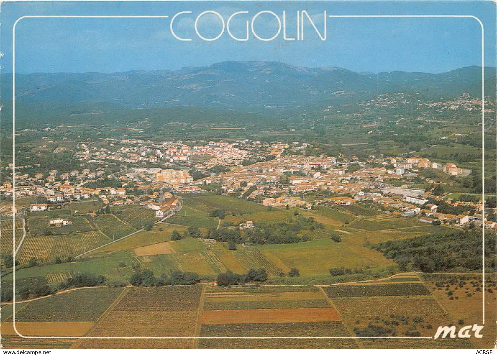 La Cote D Azur COGOLIN Vue Aerienne(SCAN RECTO VERSO)MA0063 - Cogolin