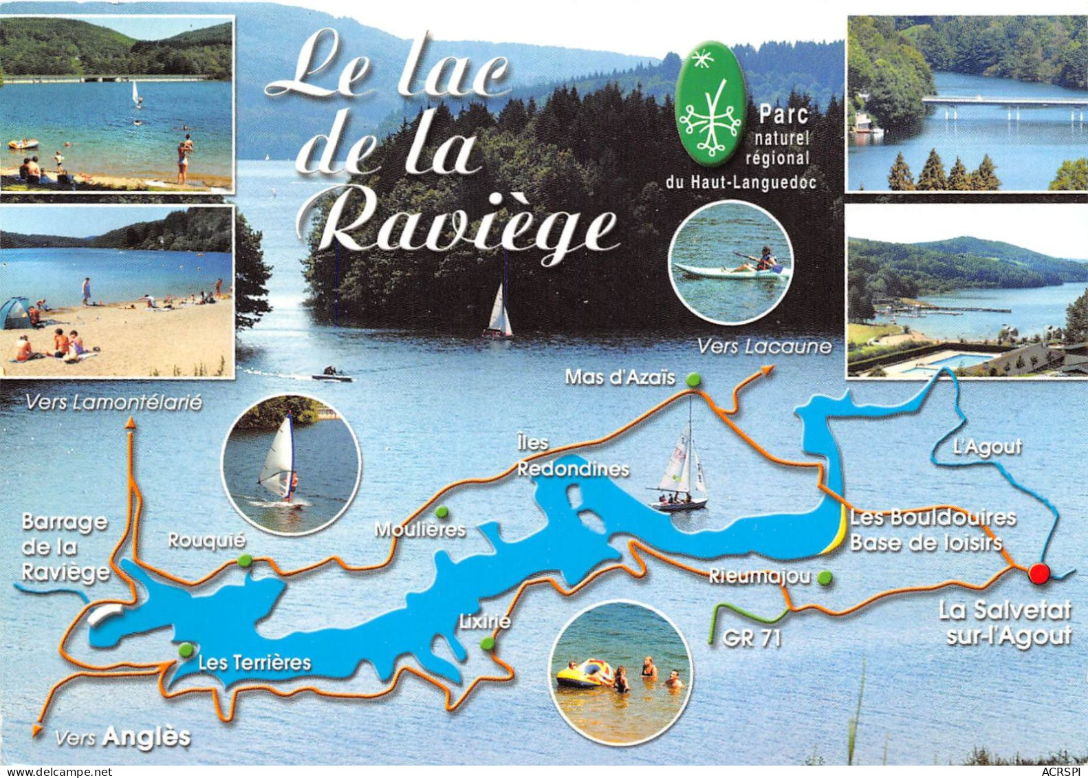 81 Angles Lac De La Raviège 33 (scan Recto Verso)MA004VIC - Angles