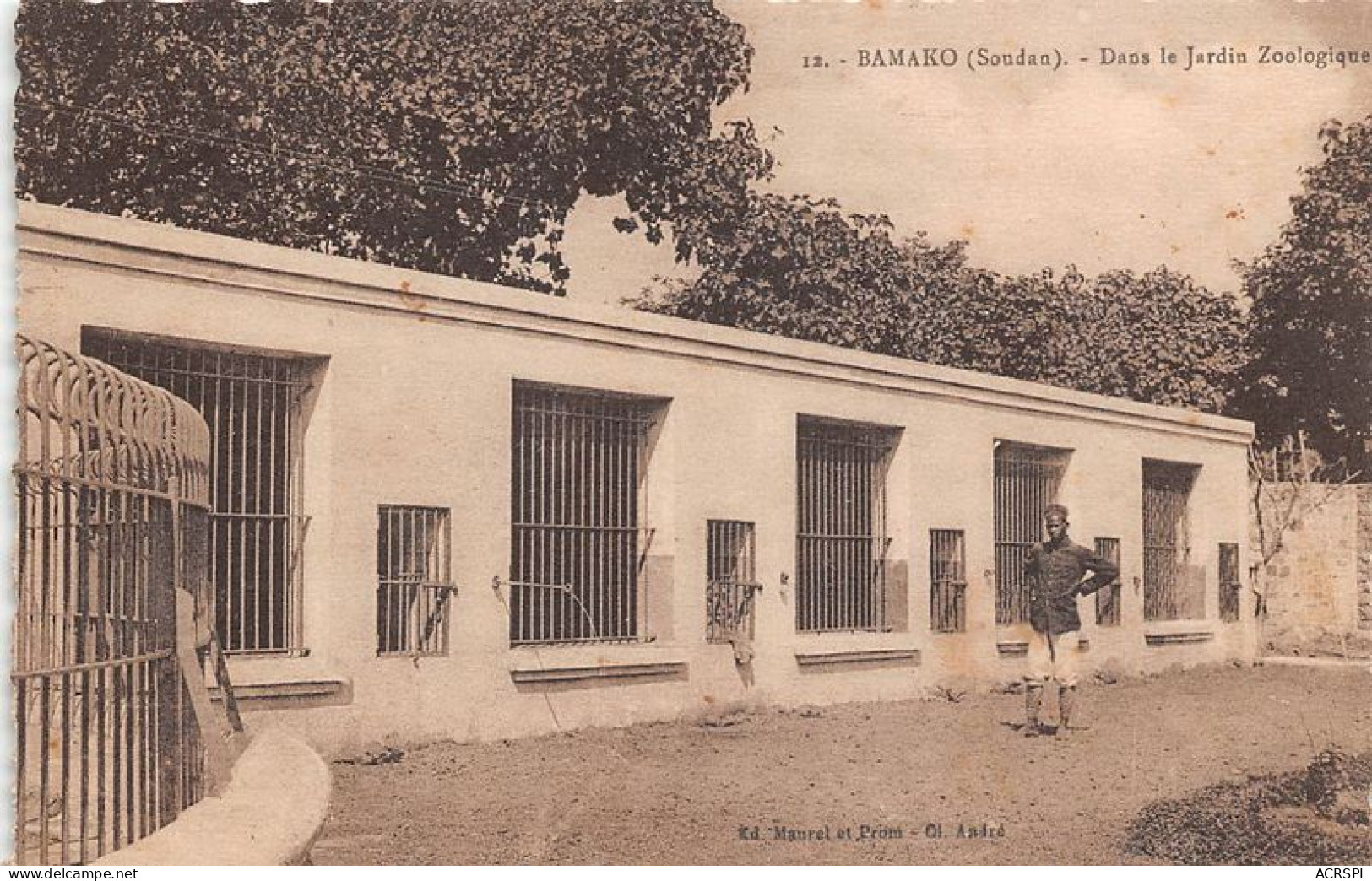 MALI SOUDAN Francais BAMAKO  Dans Le Jardin Zoologique RARE 3(scan Recto-verso) MA088 - Mali