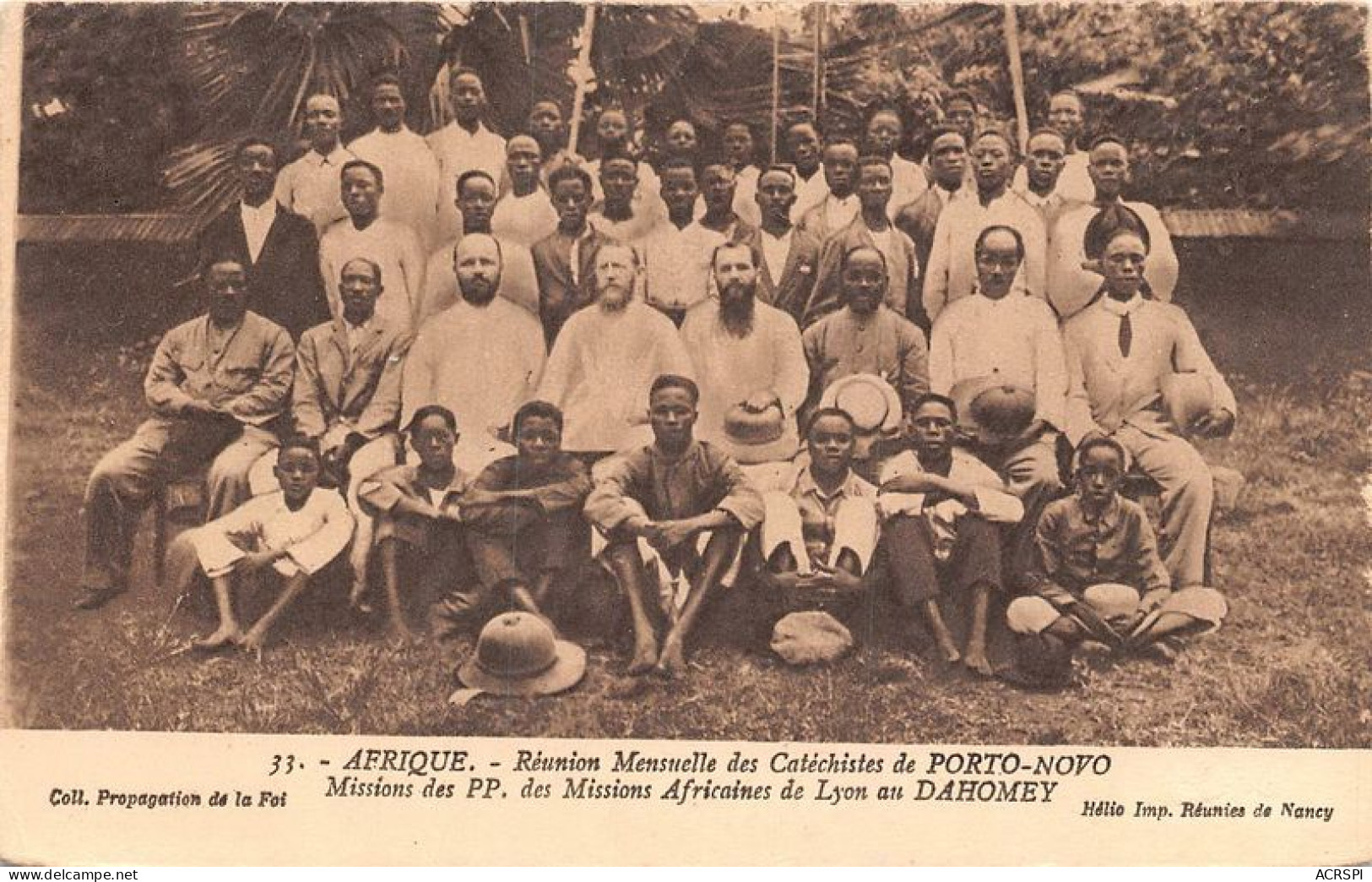 REPUBLIQUE POPULAIRE DU BENIN Réunion Mensuelle Des Catéchistes De Porto-Novo Missions Des PP 9(scan Recto-verso) MA086 - Benin