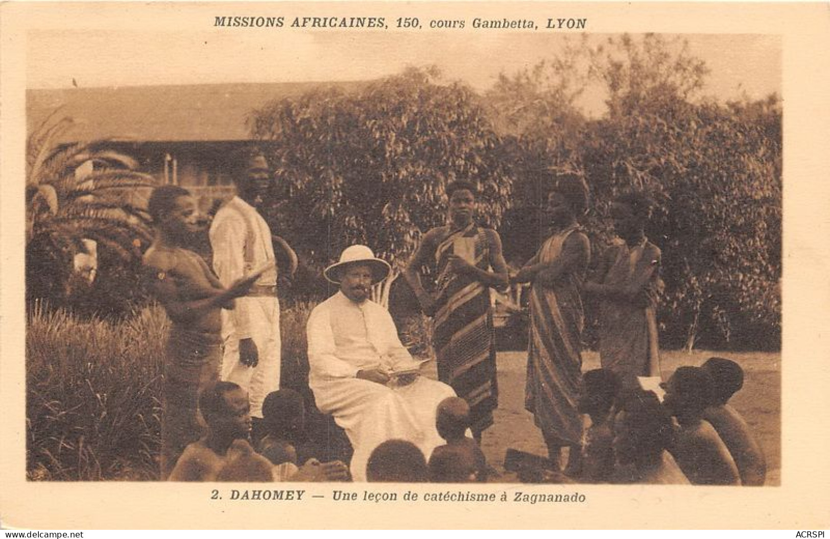 REPUBLIQUE POPULAIRE DU BENIN  DAHOMEY Une Leçon De Catéchisme à Zagnanado 13(scan Recto-verso) MA086 - Benin