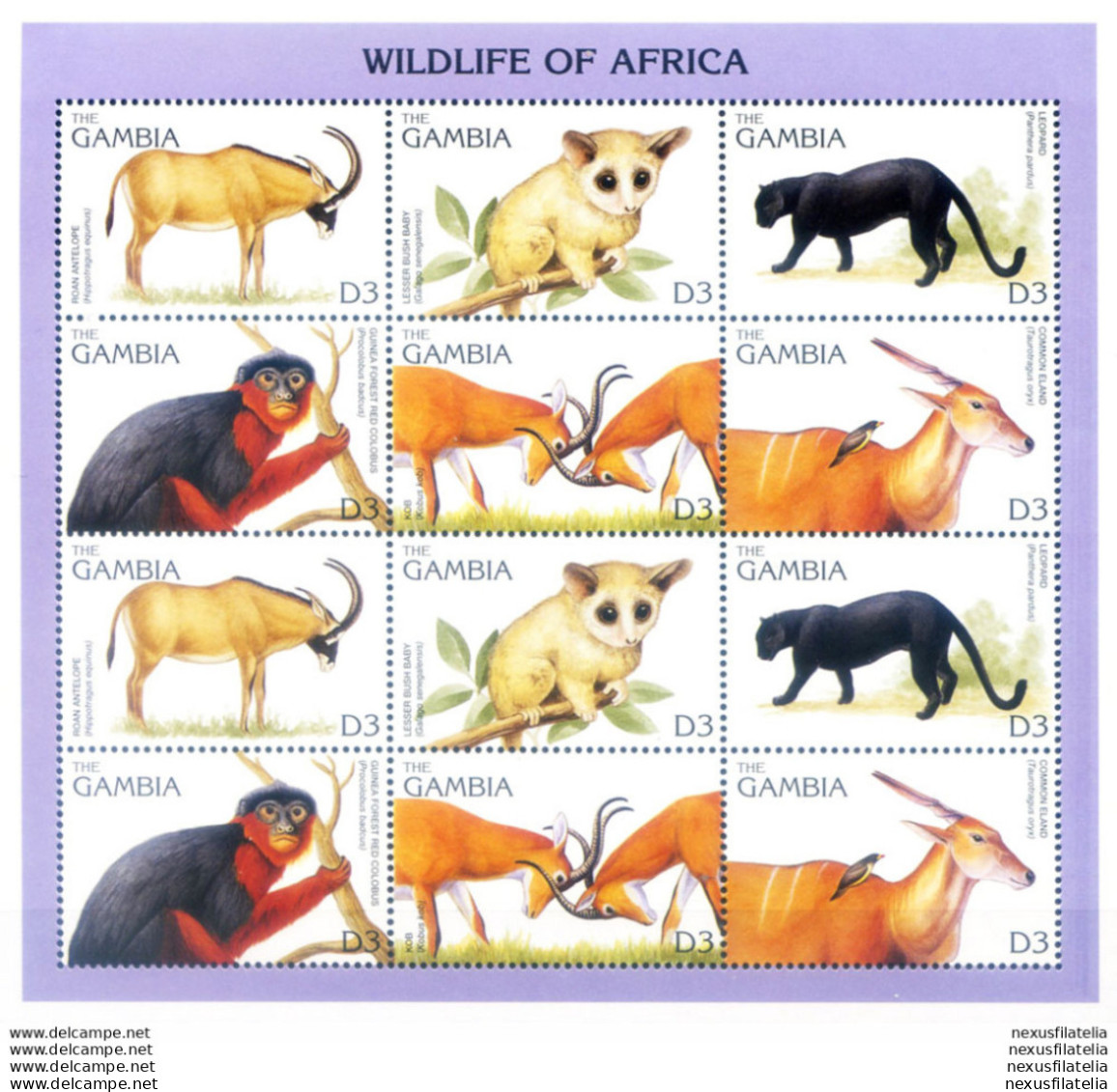 Fauna Selvatica 1996. - Sierra Leona (1961-...)