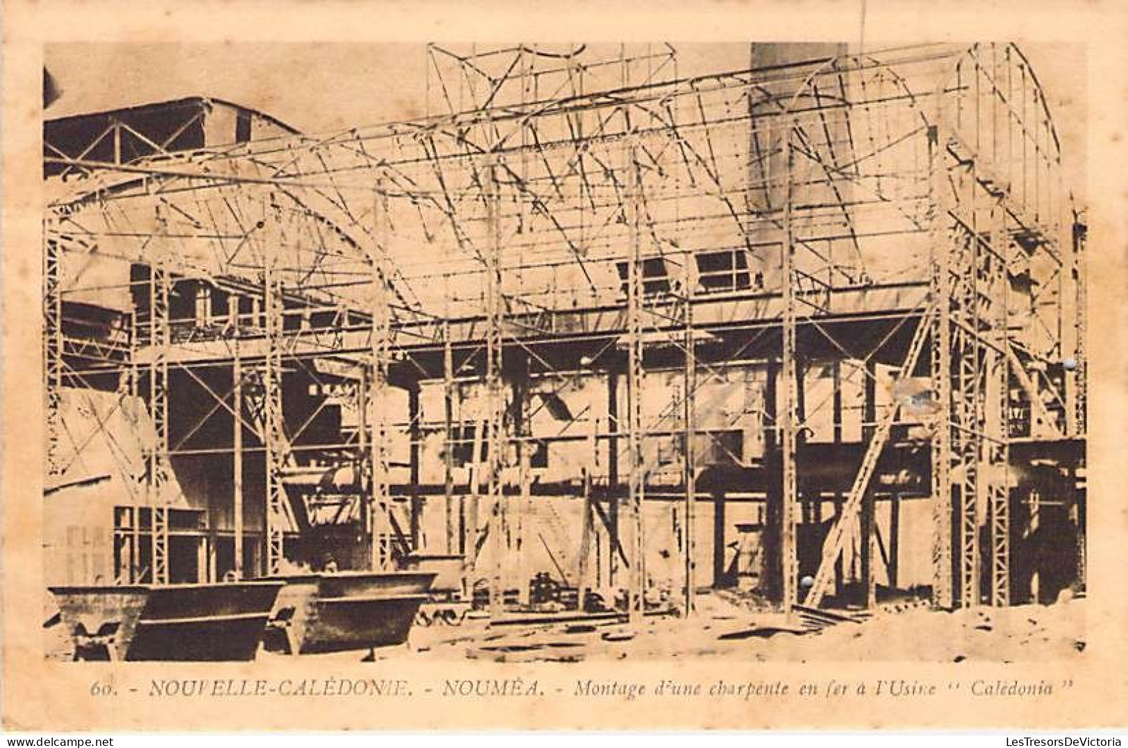 Nouvelle Calédonie - Nouméa - Montage D'une Charpente En Fer à L'usine Calédonia - Carte Postale Ancienne - New Caledonia