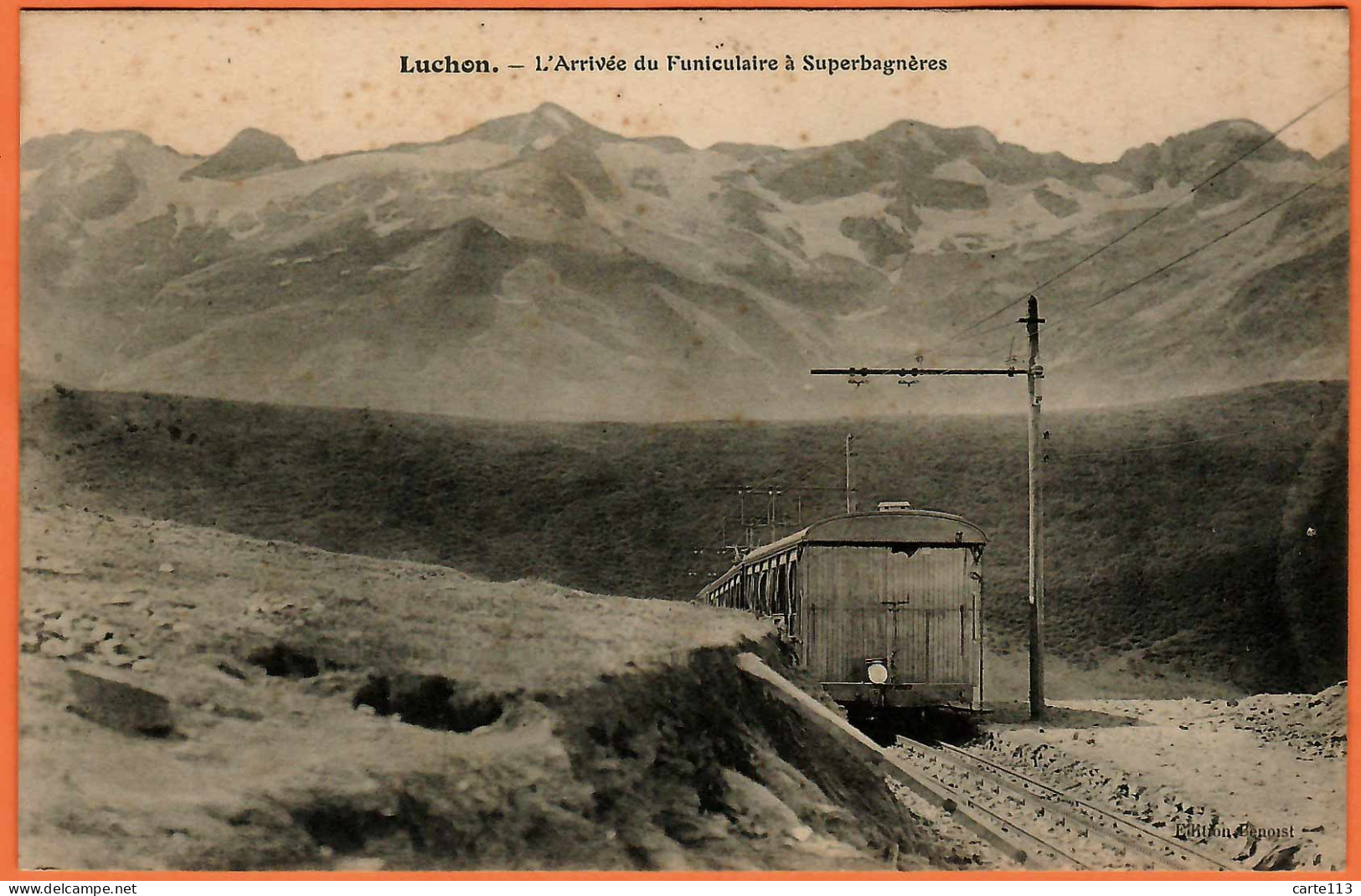 31 - B35096CPA - LUCHON - L'arrivée Du Funiculaire à Superbagnères - Très Bon état - HAUTE-GARONNE - Superbagneres