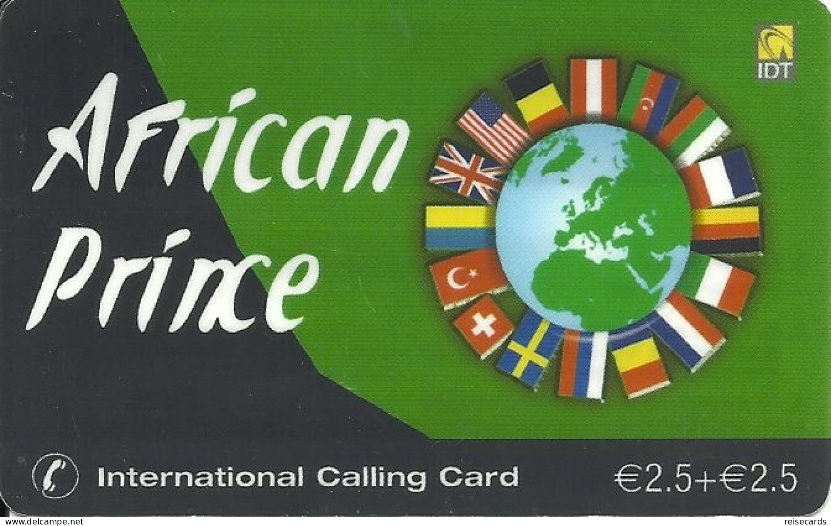 Germany: Prepaid IDT African Prince - GSM, Voorafbetaald & Herlaadbare Kaarten