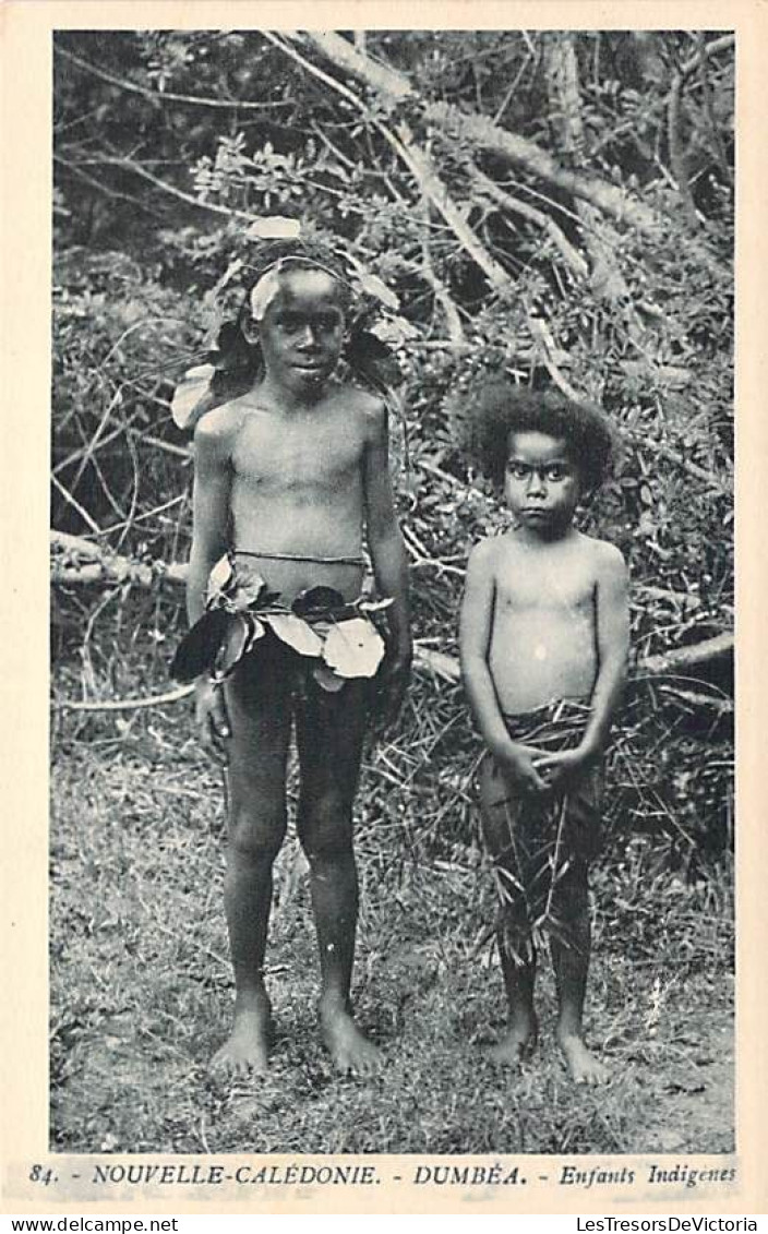 Nouvelle Calédonie - Dumbéa - Enfants Indigènes - Carte Postale Ancienne - New Caledonia