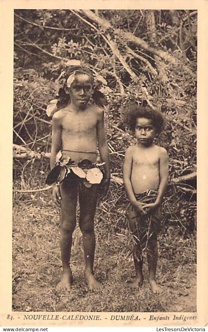 Nouvelle Calédonie - Dumbéa - Enfants Indigènes -  - 1932 - Carte Postale Ancienne - Nieuw-Caledonië